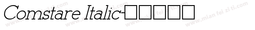 Comstare Italic字体转换